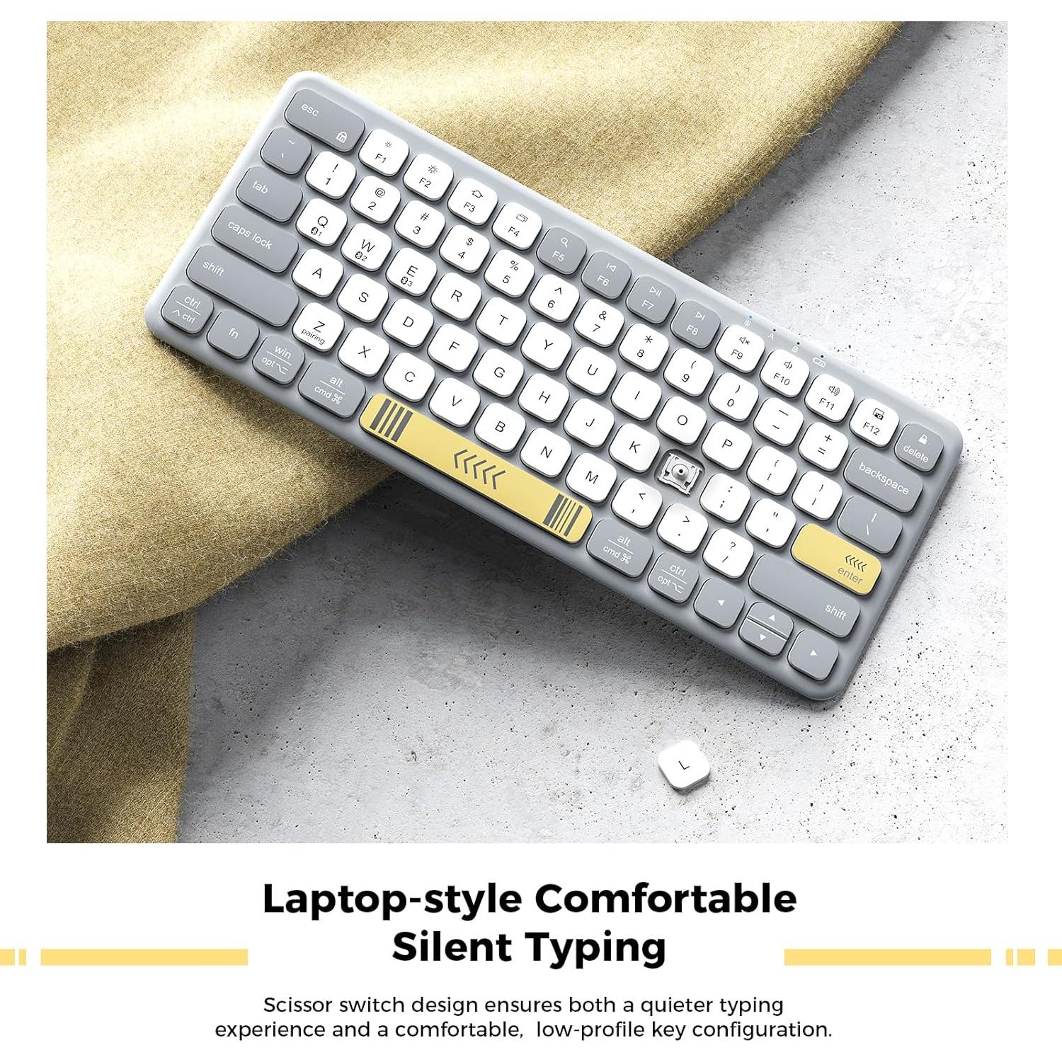 Teclado Bluetooth iClever BK50 Compacto y Silencioso