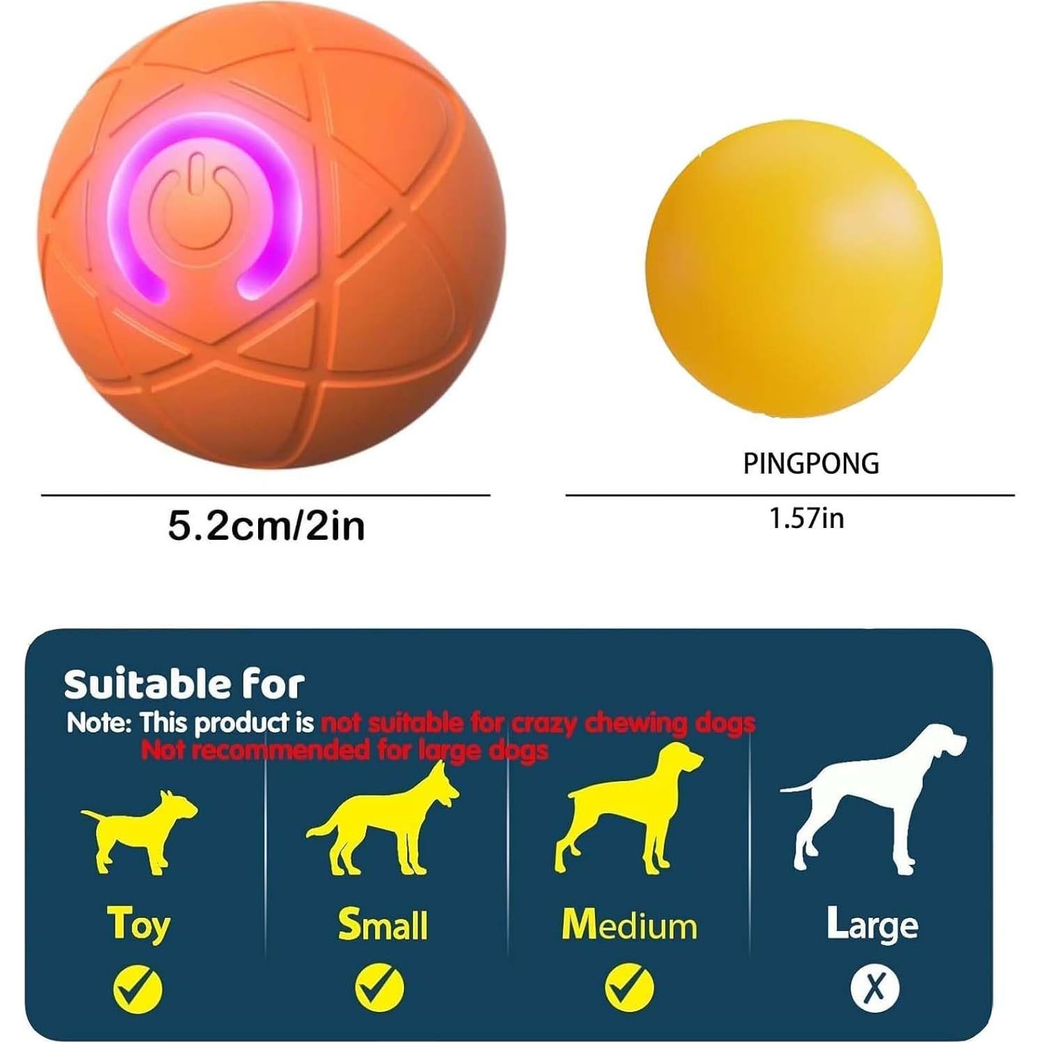 Pelota Saltarina Inteligente Jijikomore 52mm 2PCS Interactiva