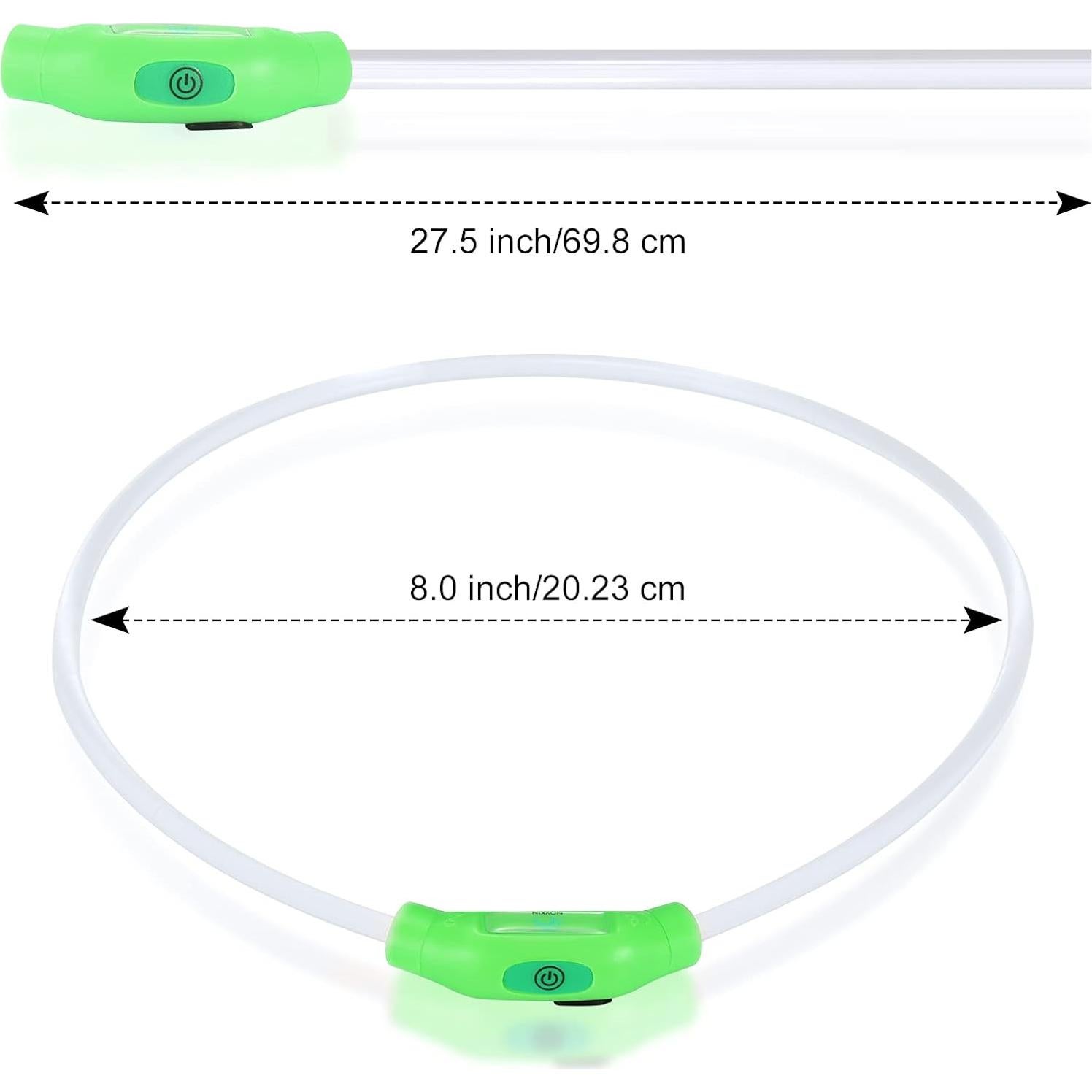 Collar de Perro LED NOVKIN Recargable Impermeable Ajustable