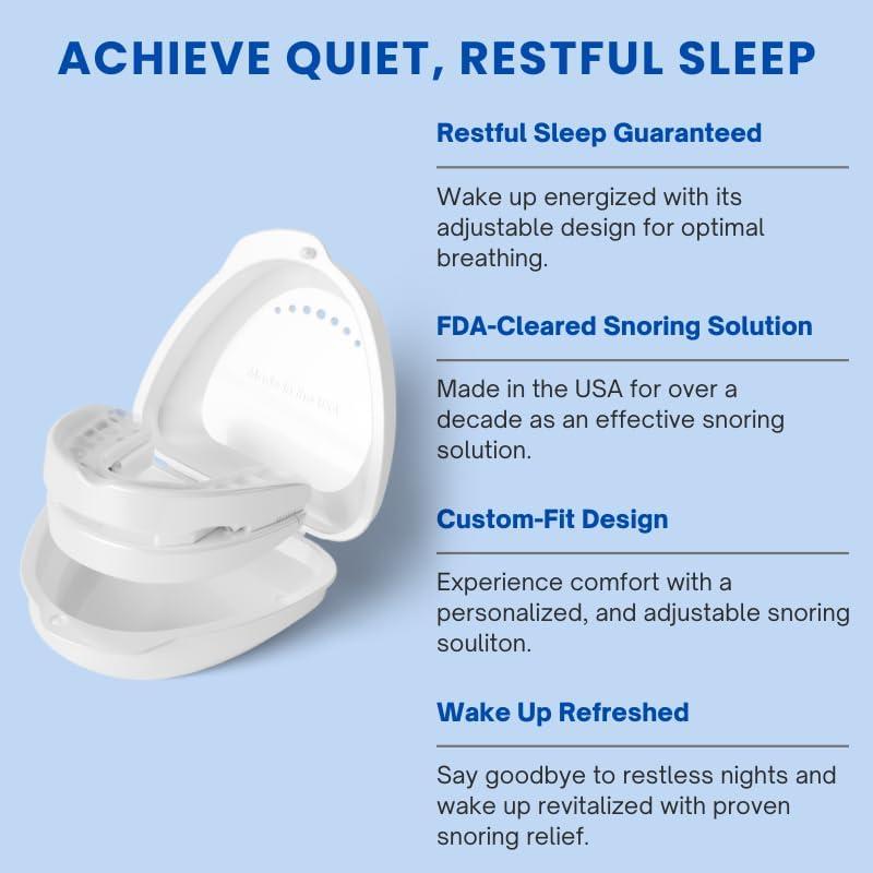 Dispositivo Anti-Ronquidos VitalSleep para Hombre, Ajustable, Hecho en EE. UU.