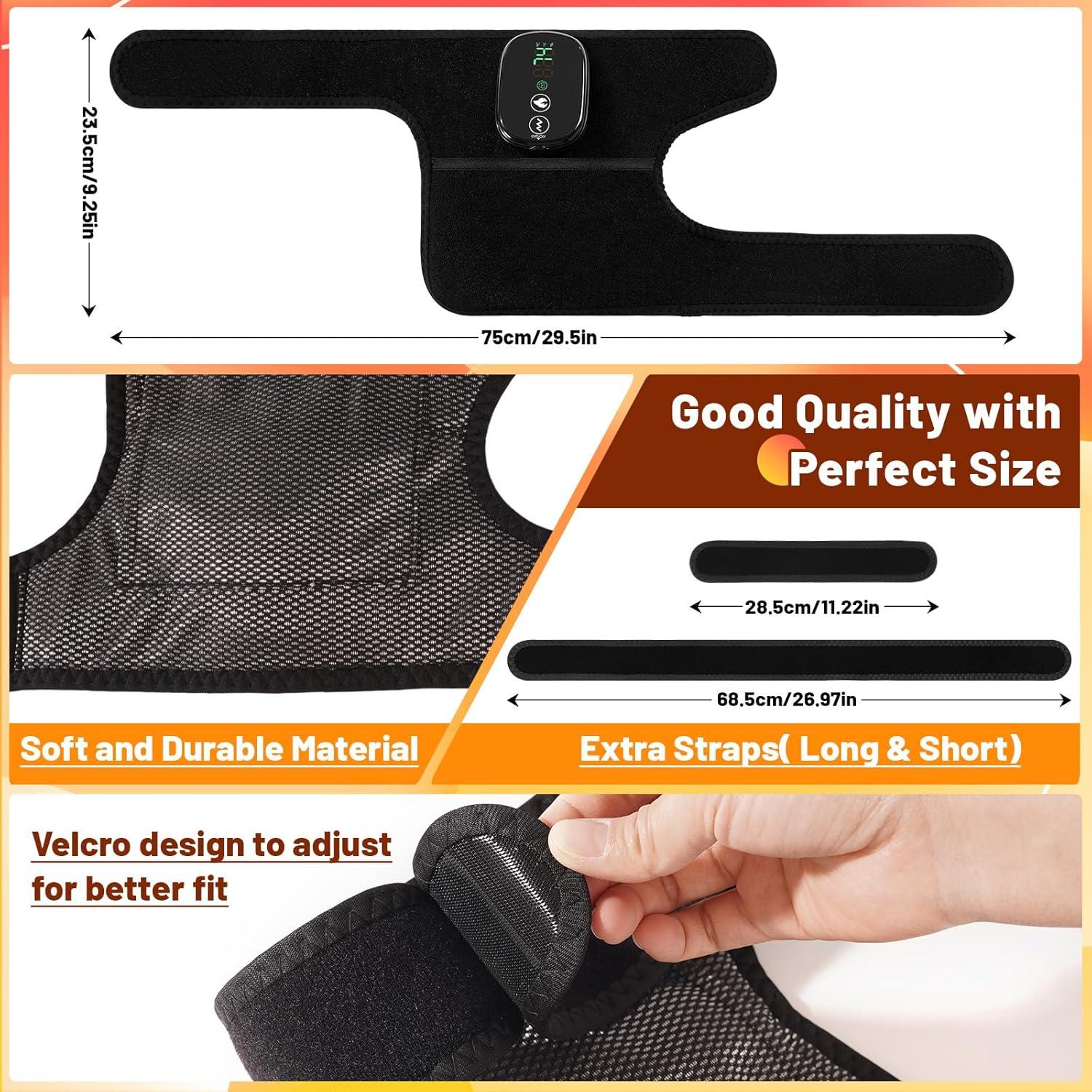 Masajeador de Rodilla Calentado LANGSKIP'S 3 en 1 Inalámbrico