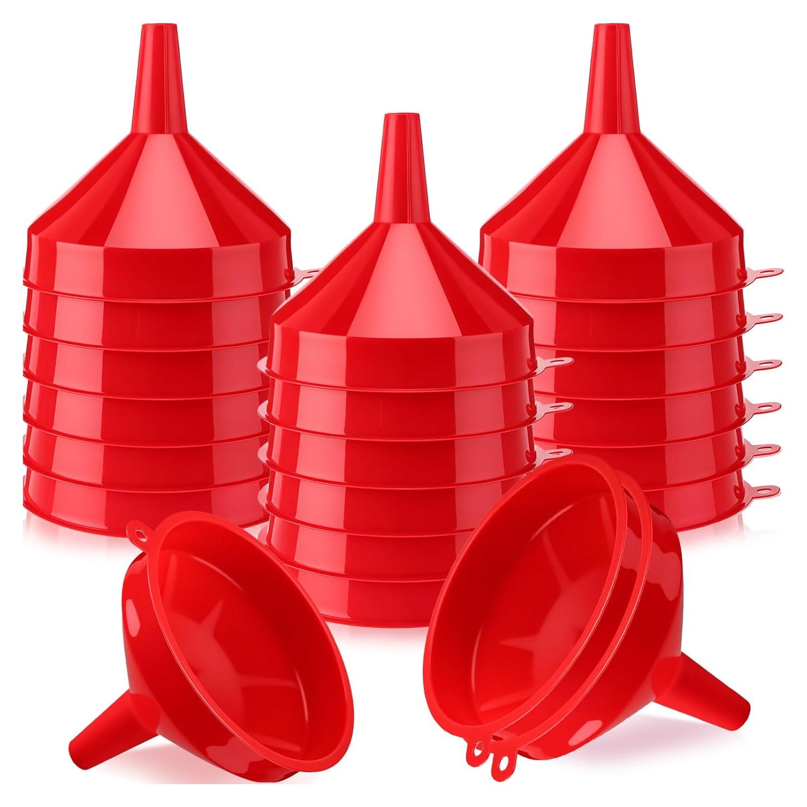 Juego de 18 Embudos Plásticos Honeydak 11.94 cm Boca Ancha