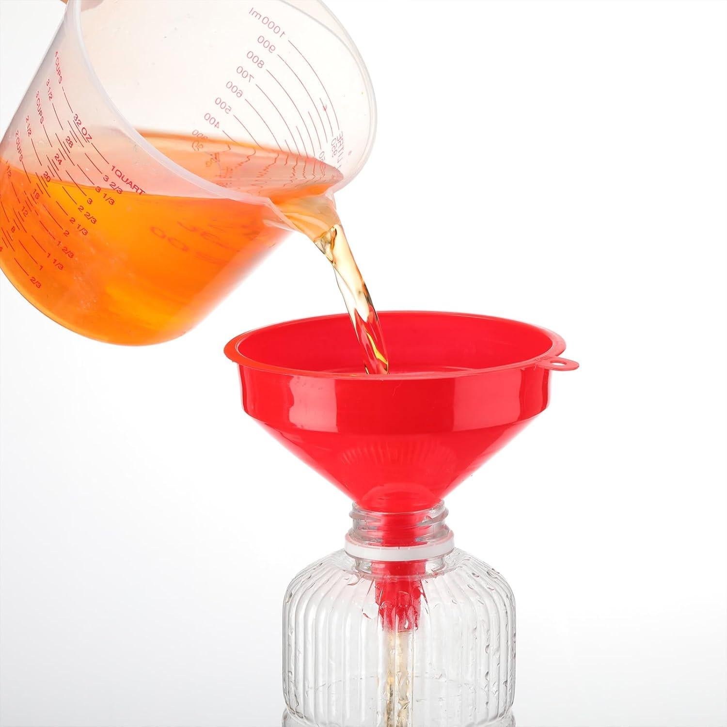 Juego de 18 Embudos Plásticos Honeydak 11.94 cm Boca Ancha