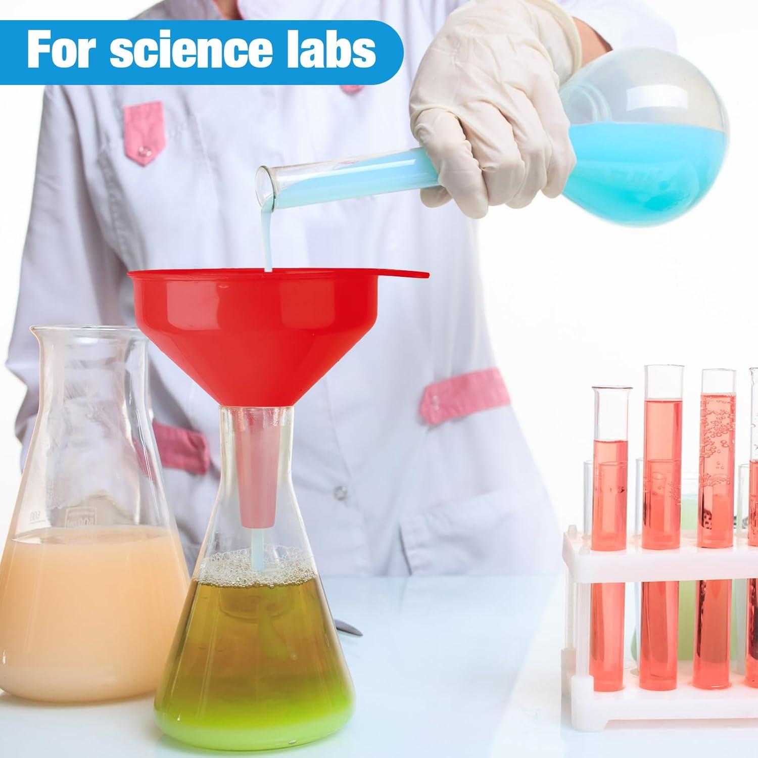 Juego de 18 Embudos Plásticos Honeydak 11.94 cm Boca Ancha