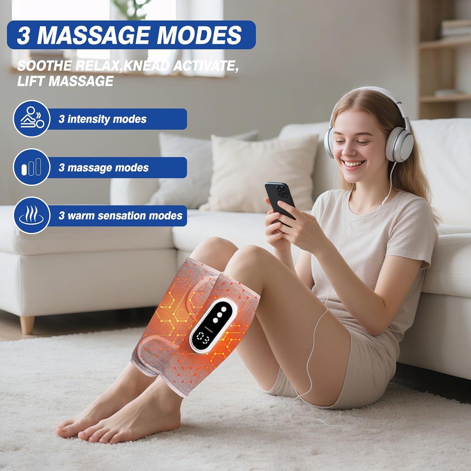 Masajeador de Piernas Inalámbrico HLP-1 con Compresión de Aire