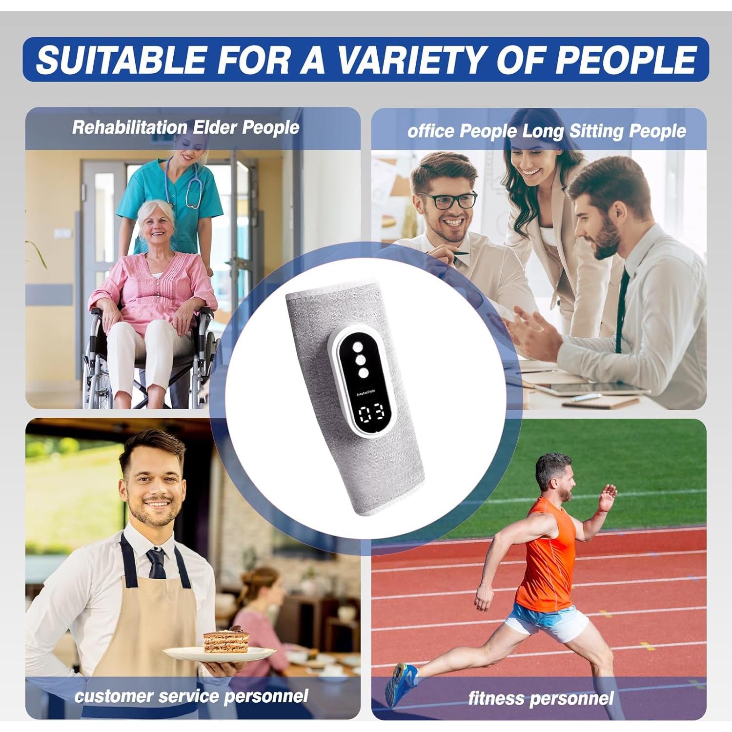 Masajeador de Piernas Inalámbrico HLP-1 con Compresión de Aire