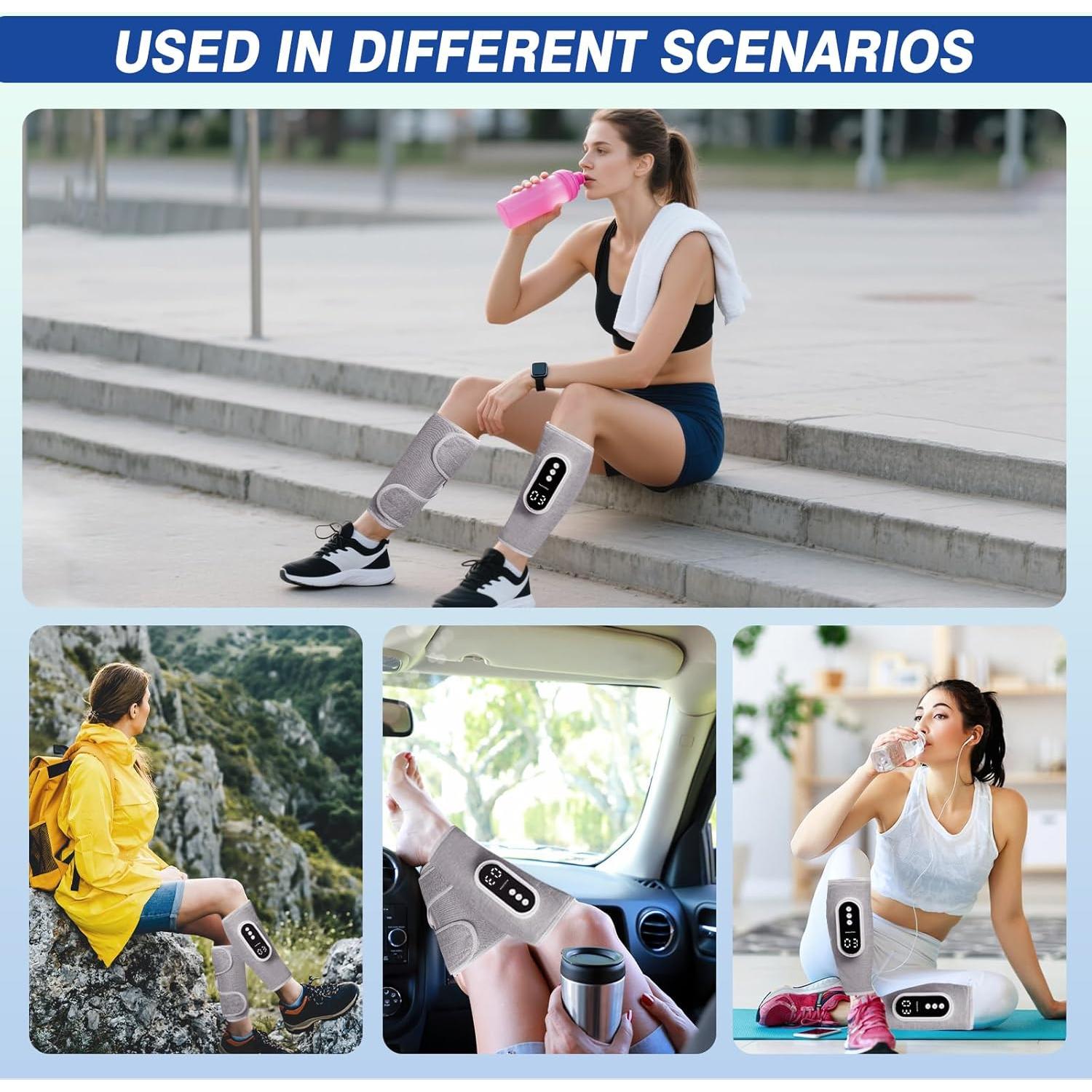 Masajeador de Piernas Inalámbrico HLP-1 con Compresión de Aire