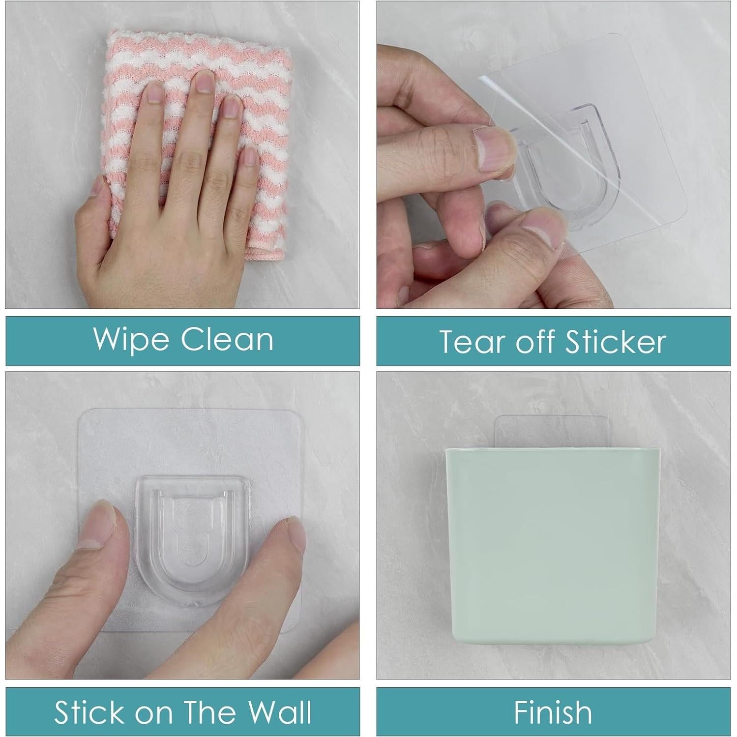 Soporte de Cepillo de Dientes LUEXBOX Azul Montaje en Pared