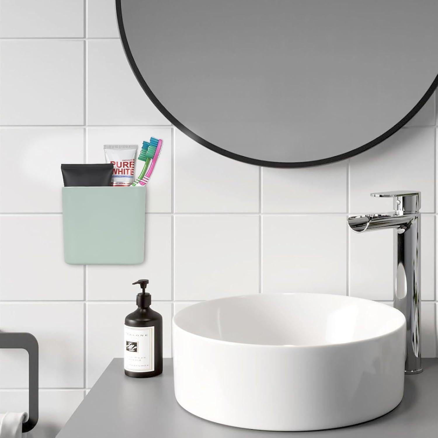 Soporte de Cepillo de Dientes LUEXBOX Azul Montaje en Pared