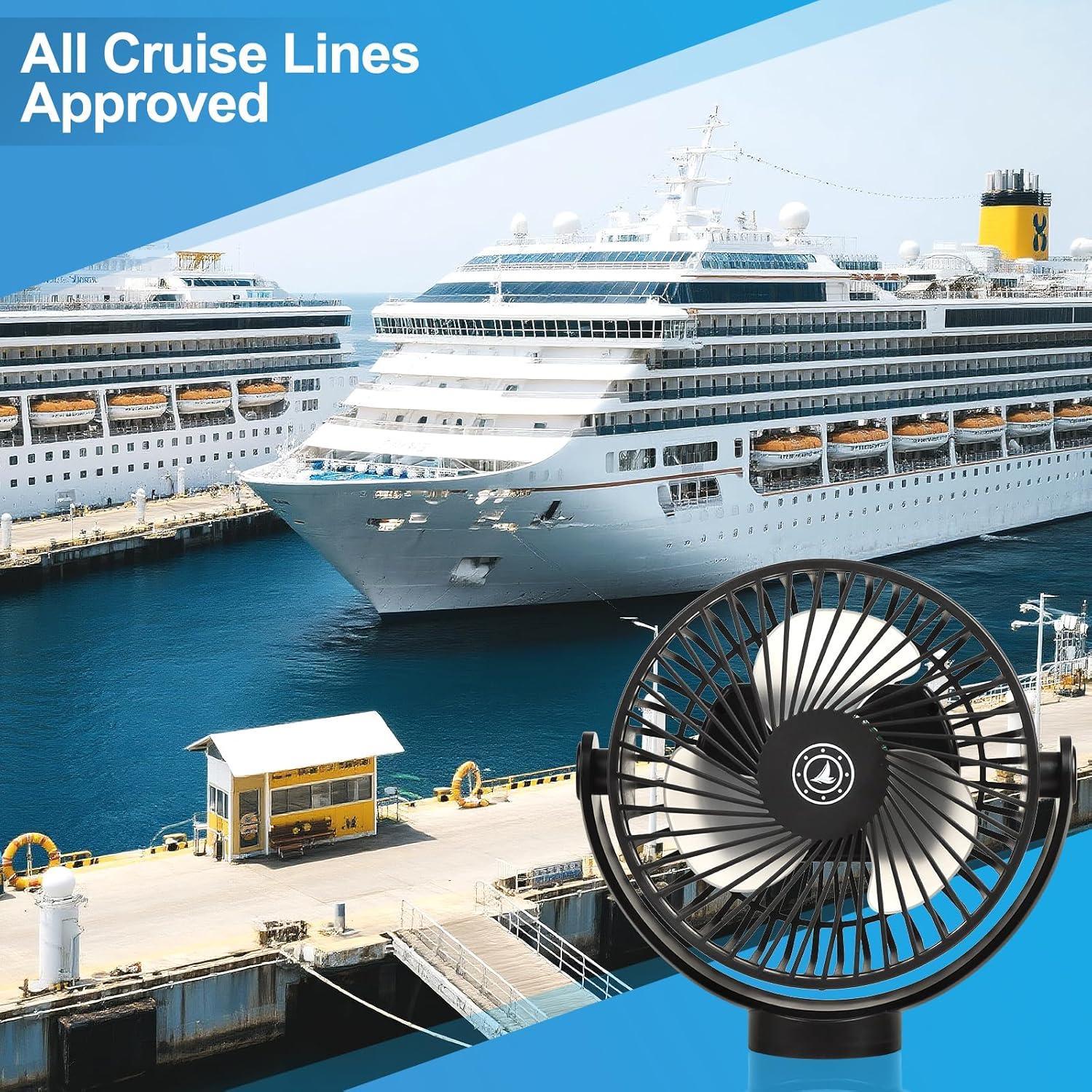 Ventilador de Crucero Magnético Fanopera 12000mAh 3 Velocidades