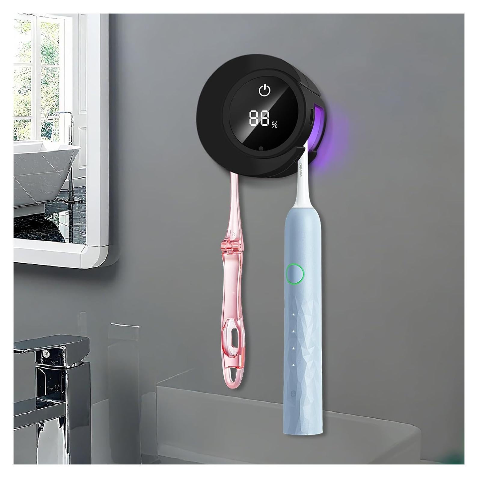 Desinfectante de Cepillos de Dientes Lvseeman Negro con LED