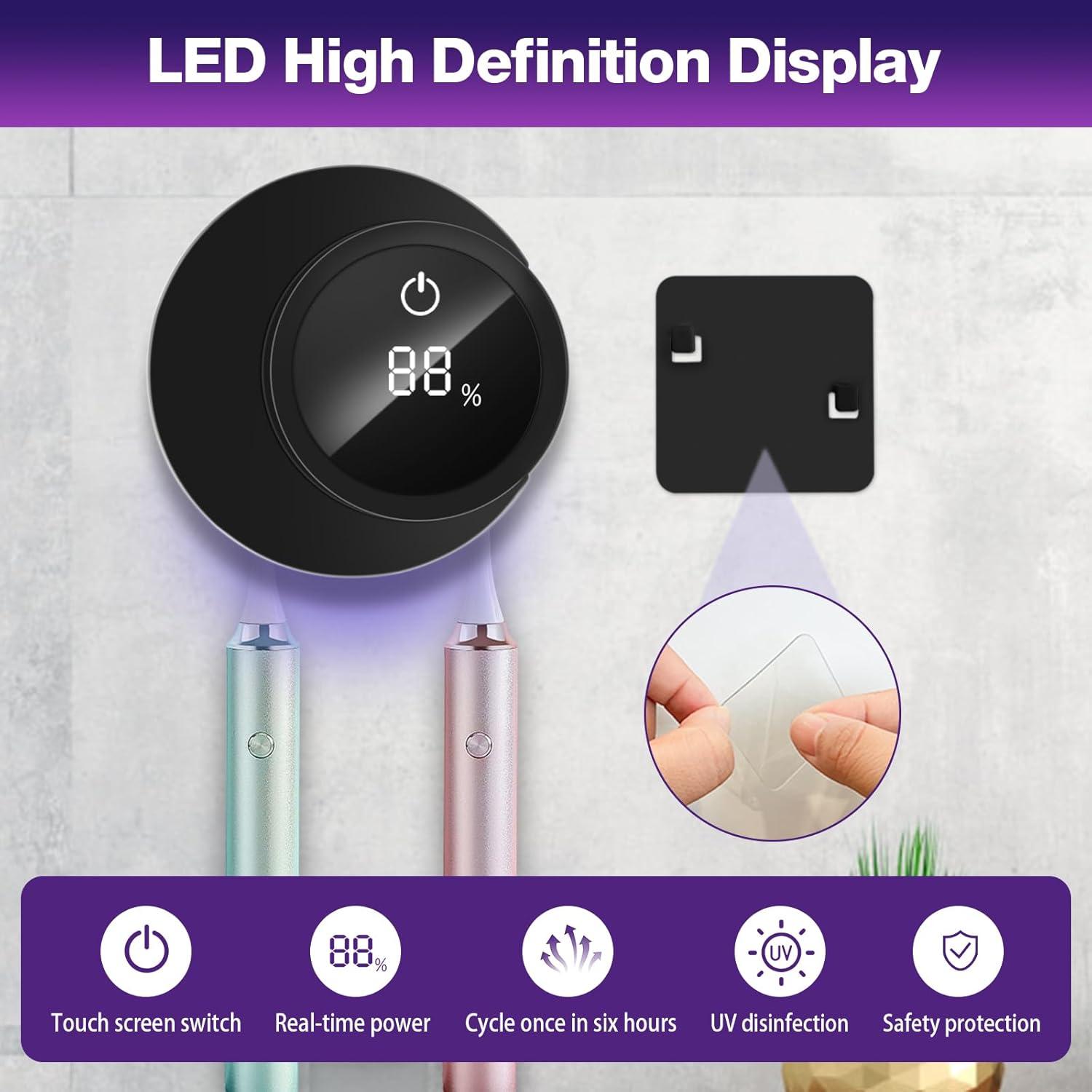 Desinfectante de Cepillos de Dientes Lvseeman Negro con LED