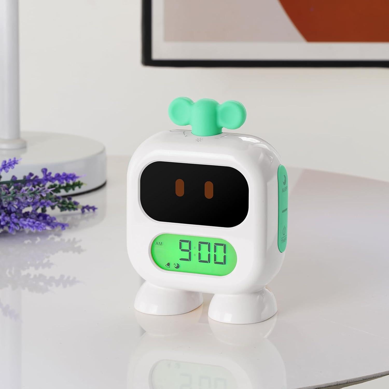 Reloj Despertador para Niños Seucasu S300 con Luz Verde y Roja