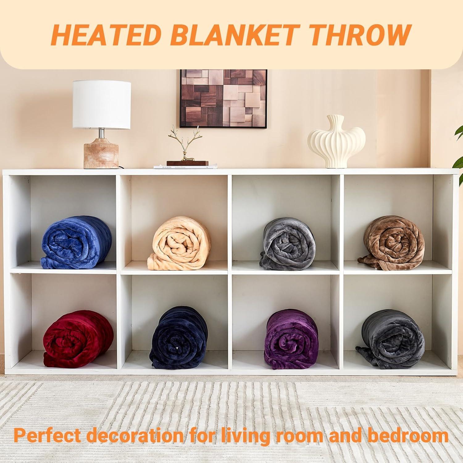 Manta Eléctrica Térmica PENGZHU 127x152cm 10 Niveles Calor