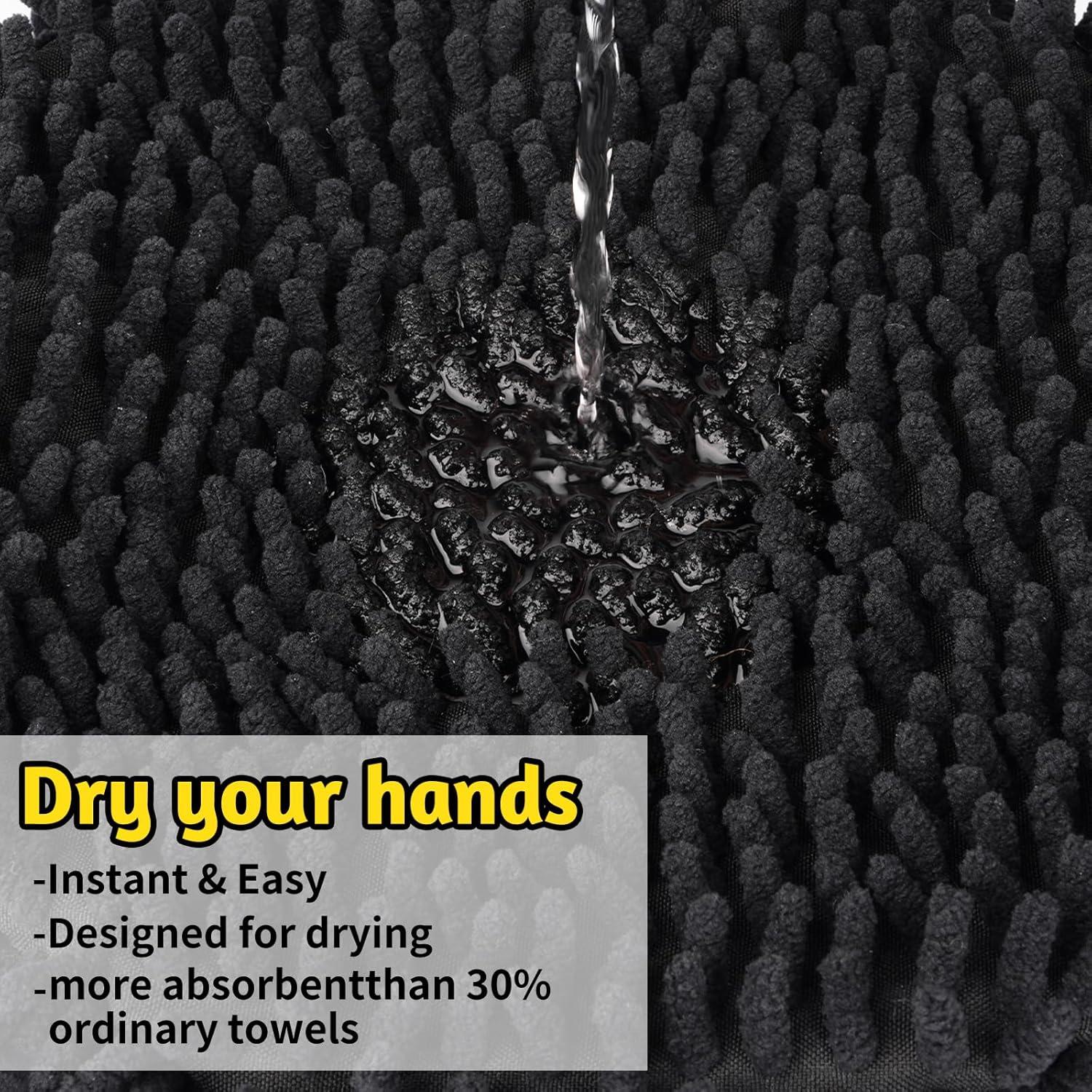 Toalla de Mano de Gato JEROKUMI Chenille 20x46 cm Absorbente