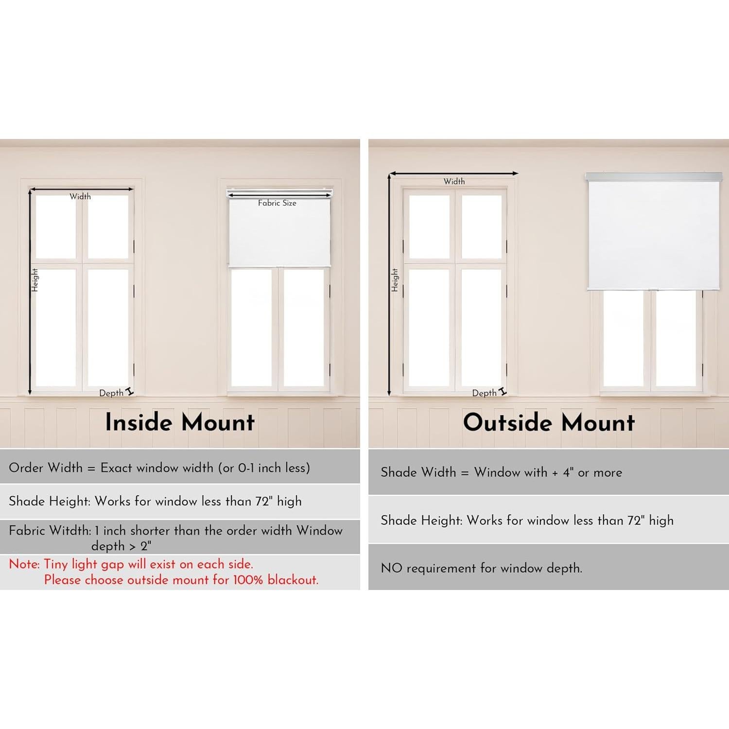 Cortinas Enrollables Opacas SHADESLINE 50.8x203.2 cm Gris Claro