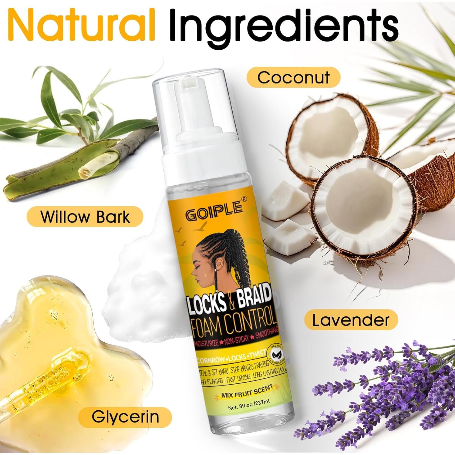 Mousse y Champú Sin Agua para Trenzas Goiple - 2 Piezas