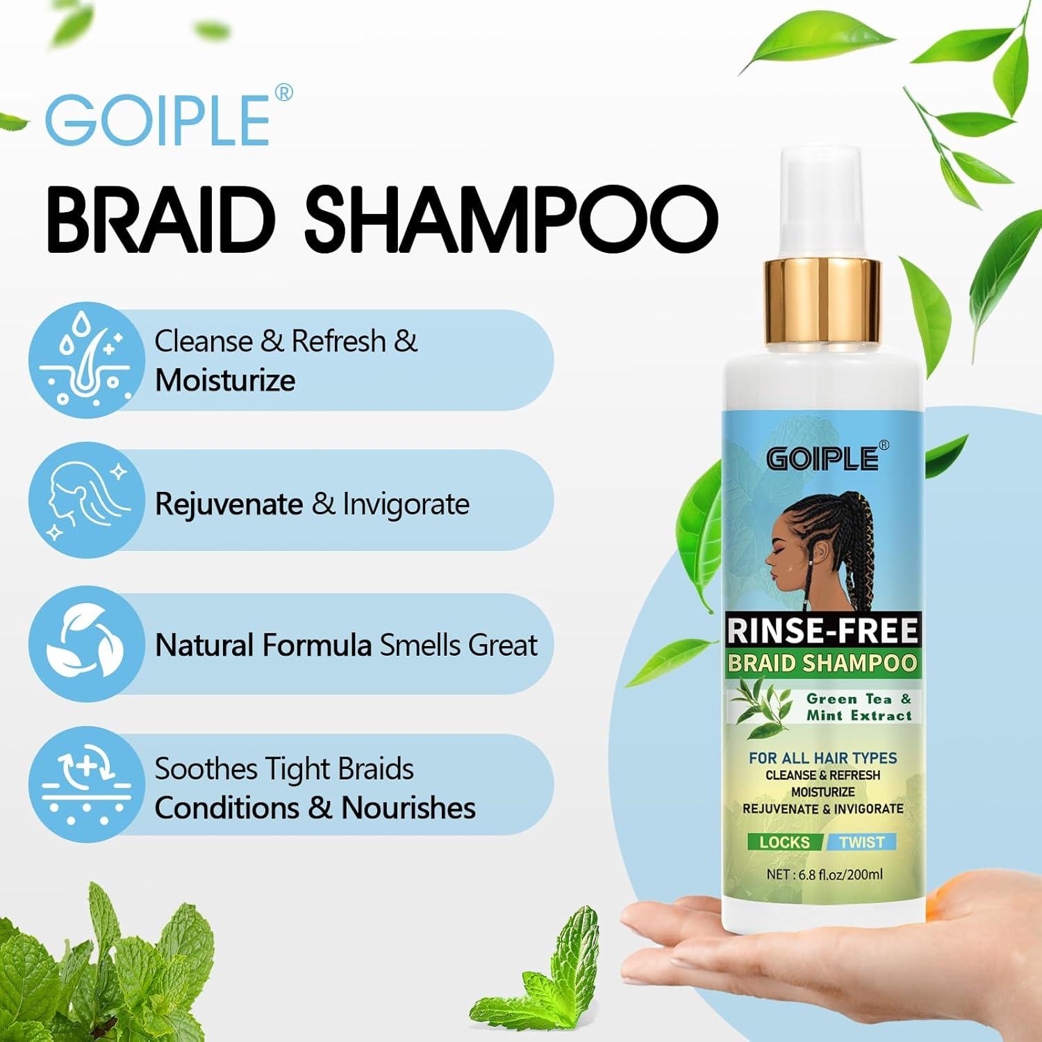 Mousse y Champú Sin Agua para Trenzas Goiple - 2 Piezas