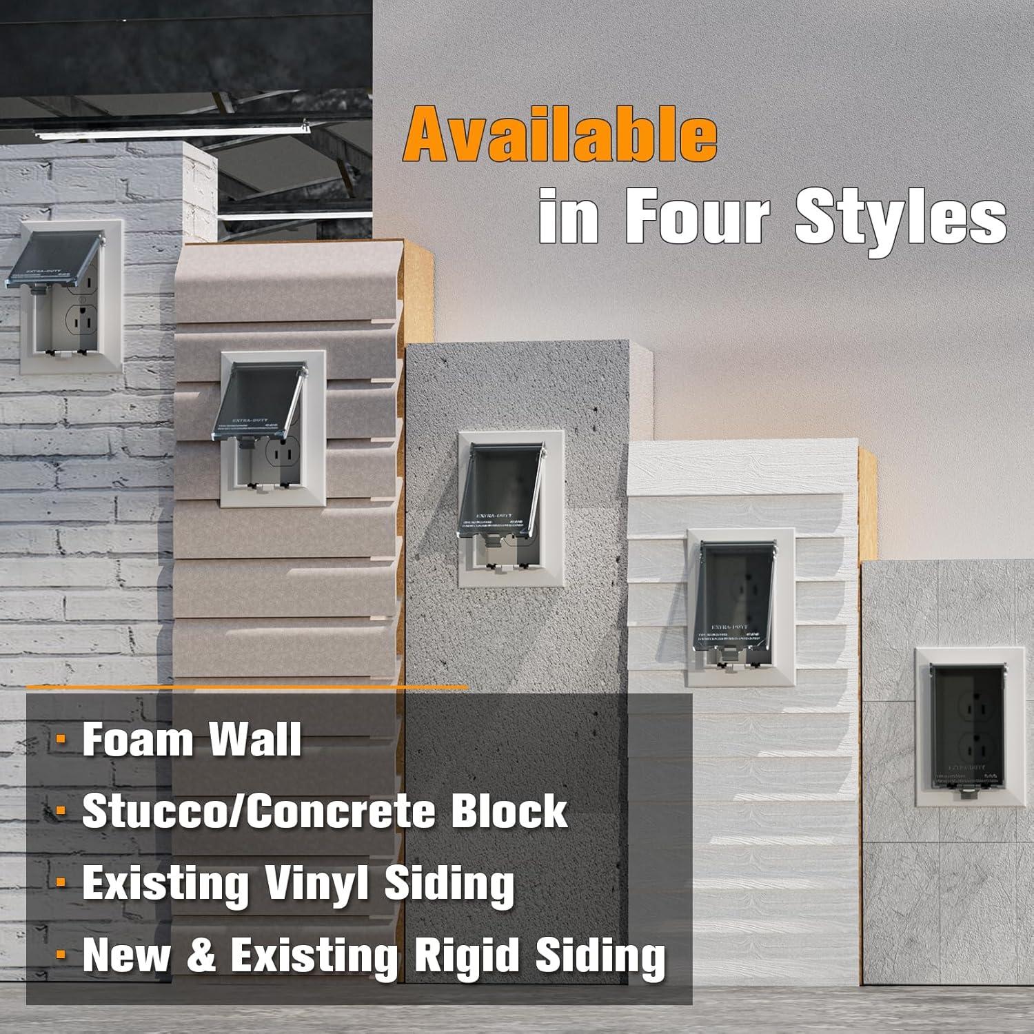 Caja de Salida Empotrada Dremica DBVS1C-1 Vertical 1-Gang