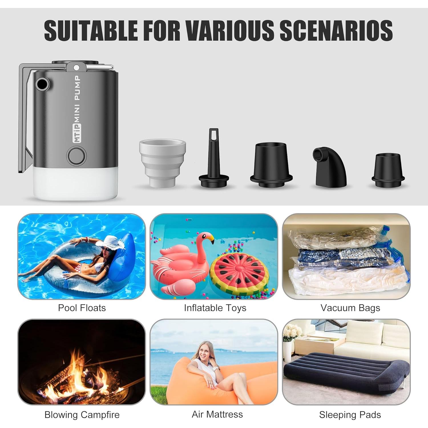 Bomba de Aire Portátil AWEEKEND 3kPa Recargable 2000mAh