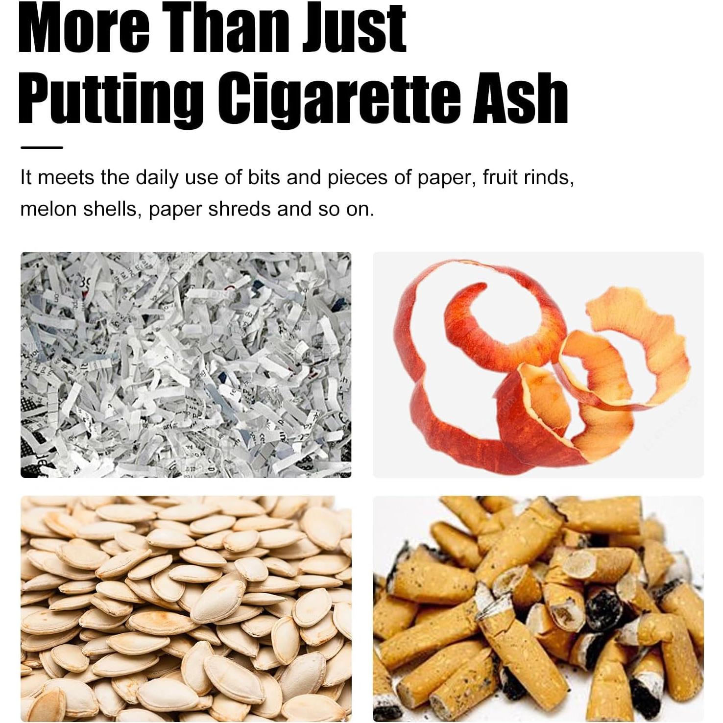 Basurero de coche MeiBoAll con tapa y luz LED azul, 0.13 kg