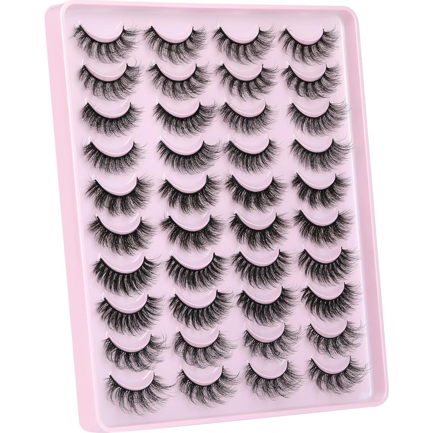 Pestañas Postizas JIMIRE 5D Naturales 14mm-18mm 20 Pares