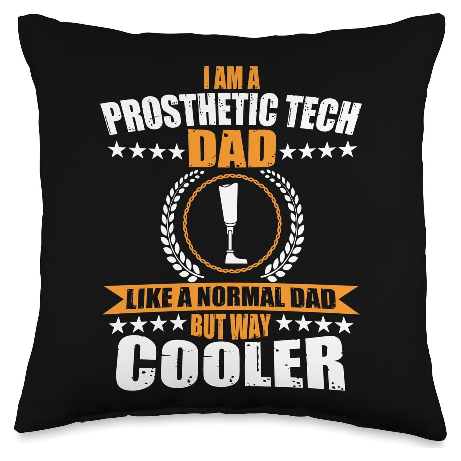 Cojín 16x16" Diseño Papá Técnico en Prótesis Multicolor