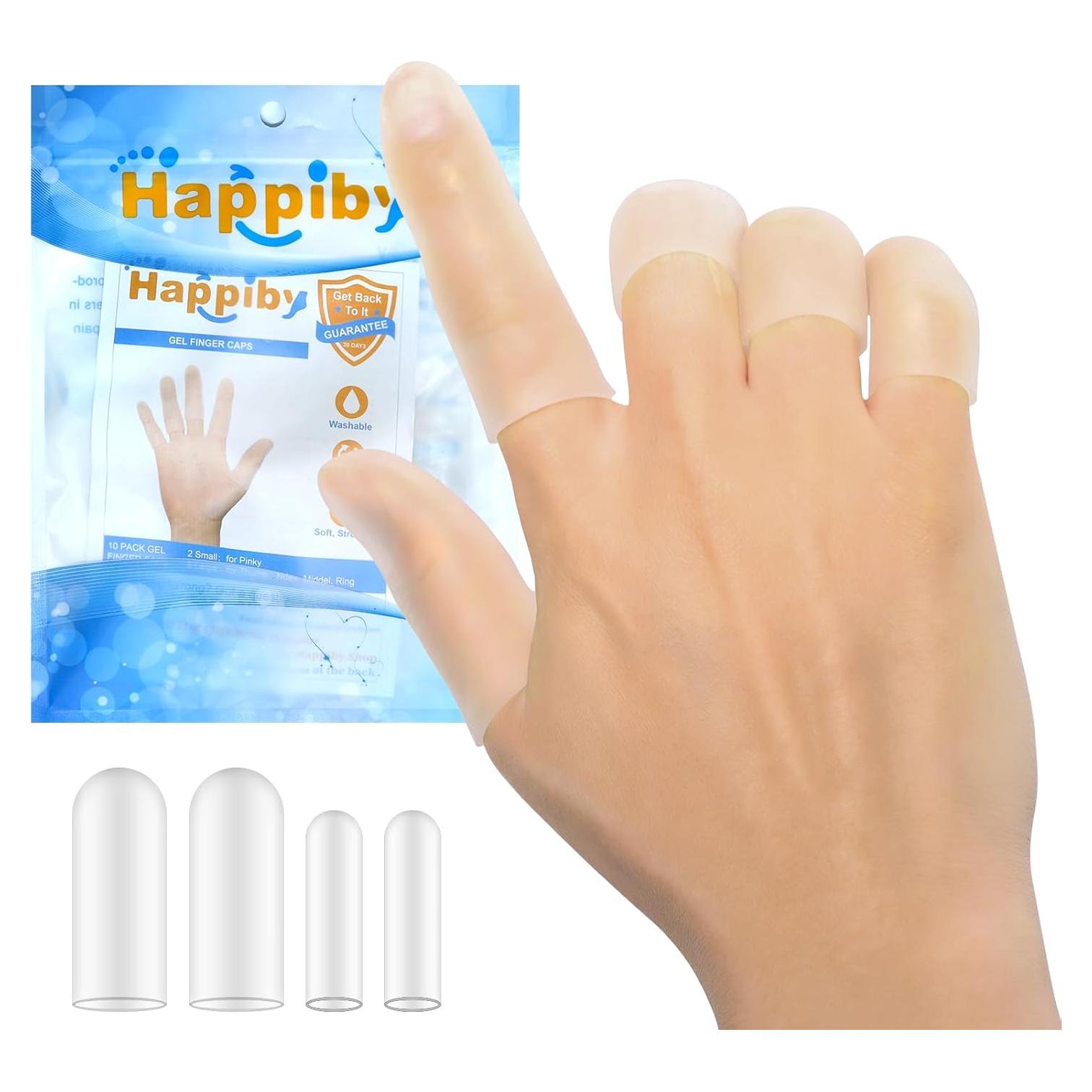 20 Fundas de Dedos de Silicona Happiby - Grandes y Pequeñas