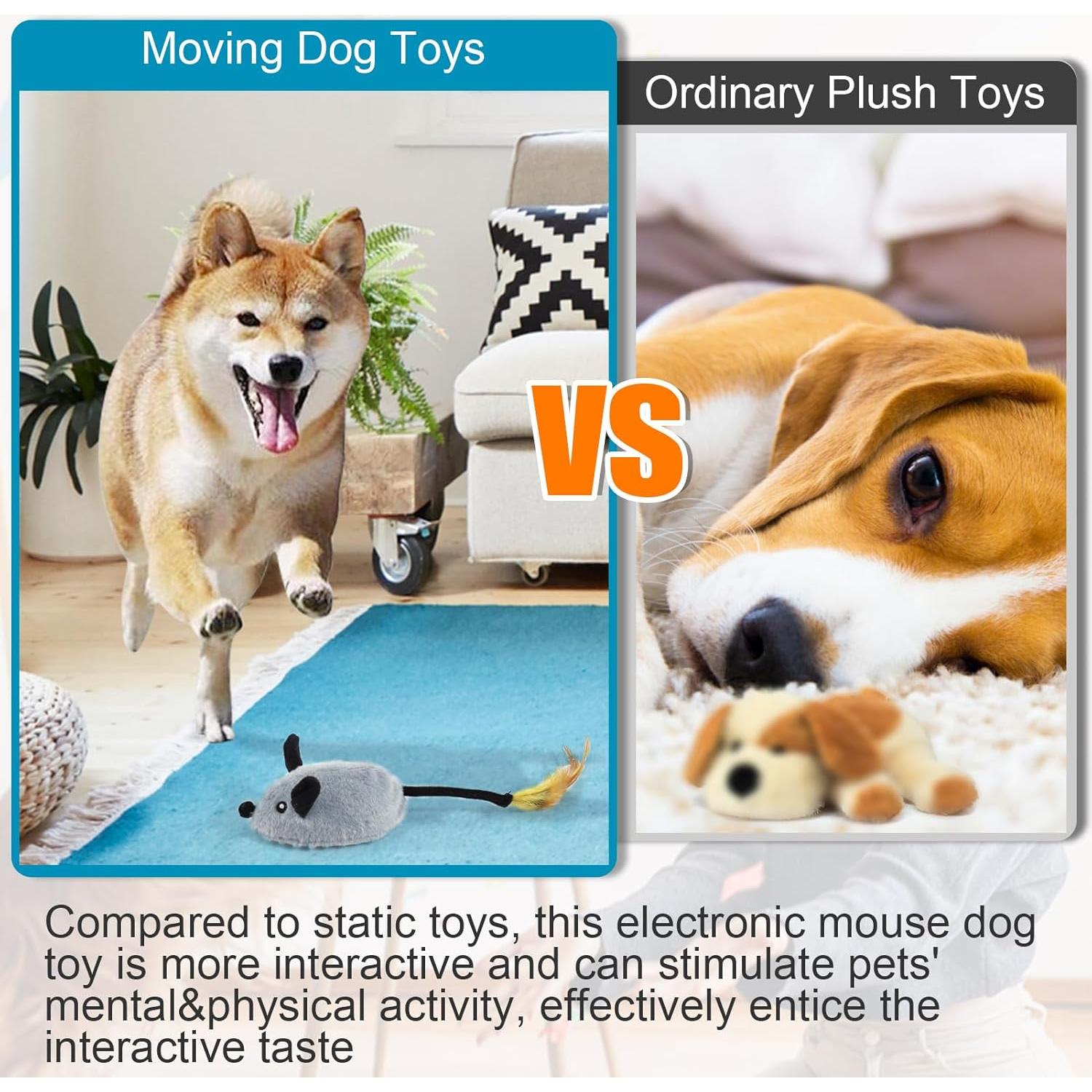 Juguete Interactivo para Perros Mity Rain Ratón Squeaky