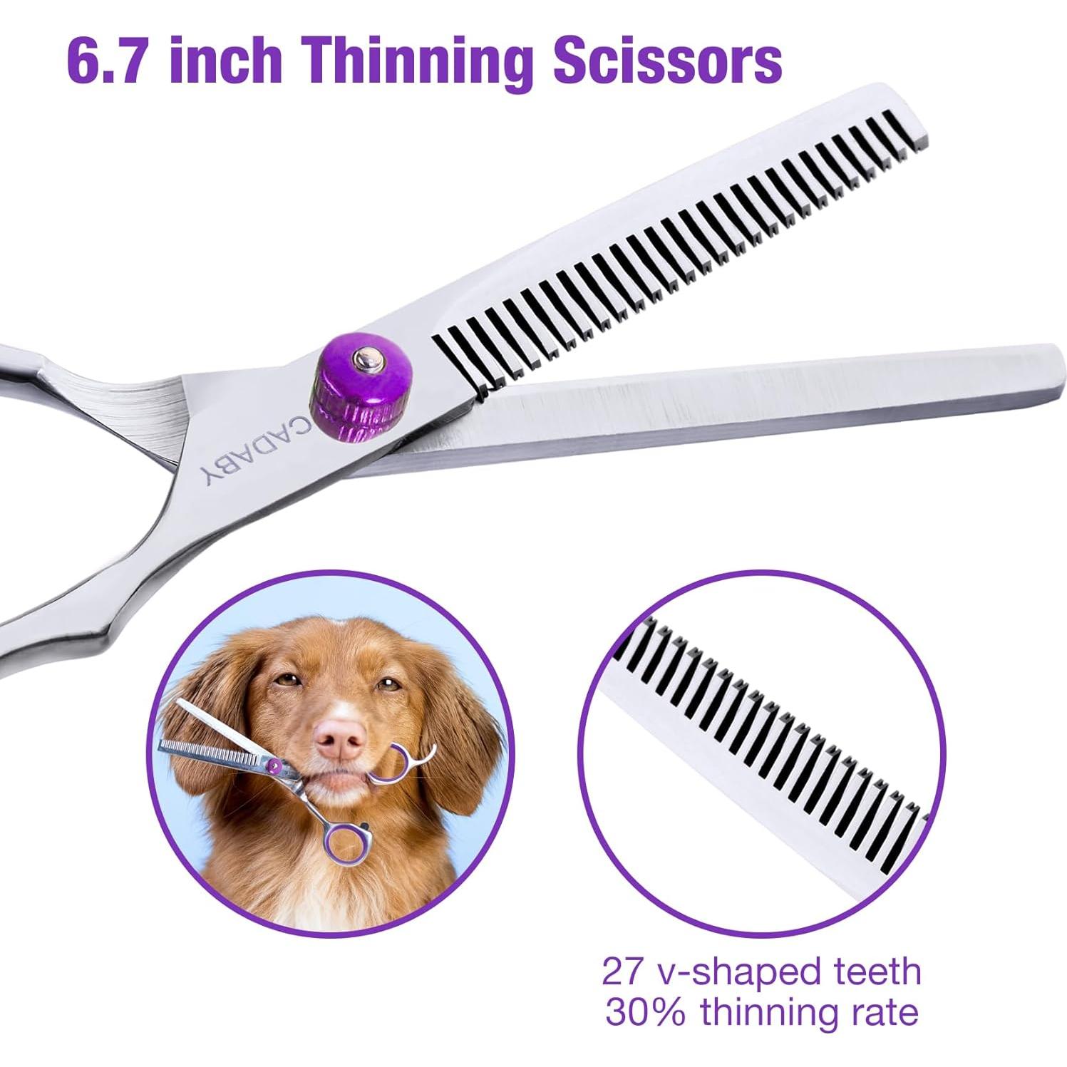 Tijeras de Peluquería Profesional CADABY para Perros 3 en 1