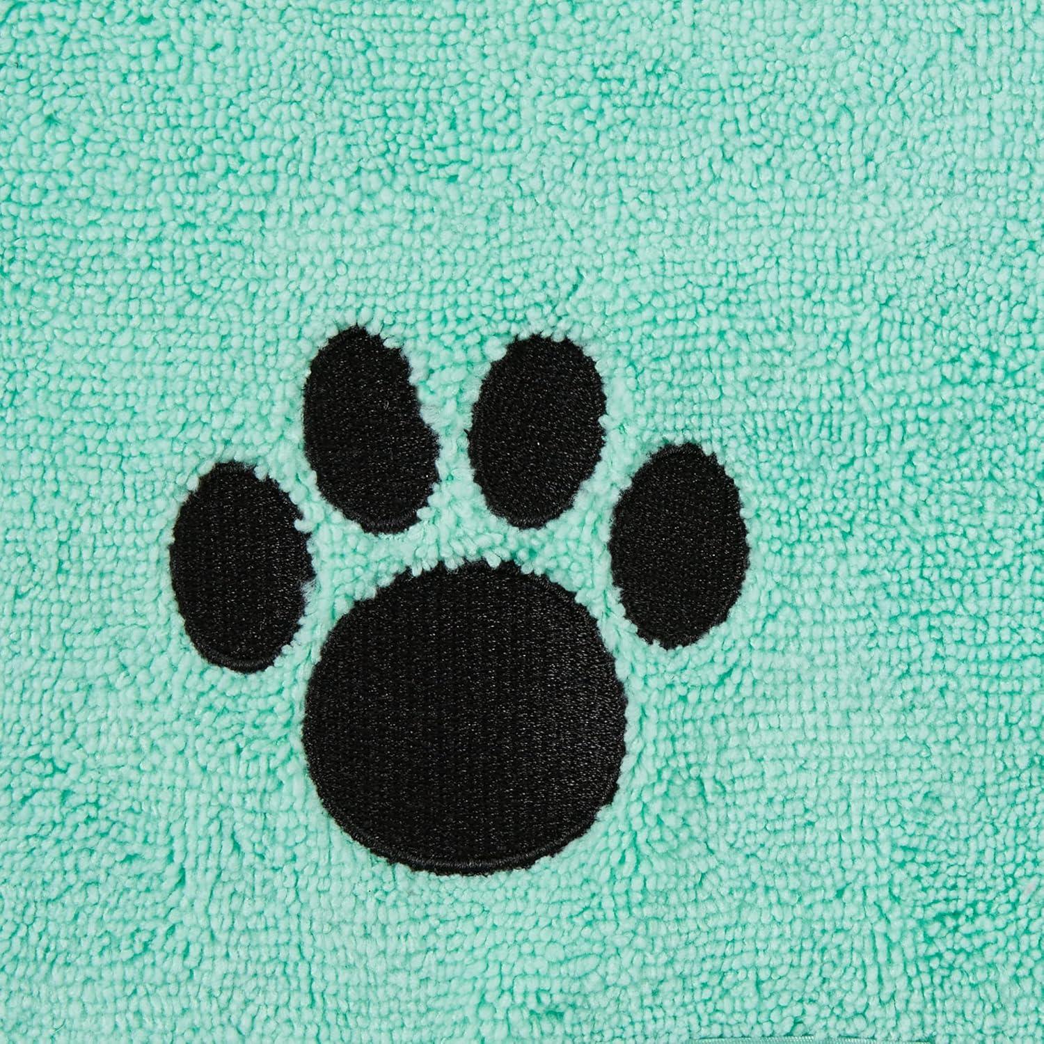Bata para Mascotas Bone Dry Microfibra Absorbente Pequeña Aqua