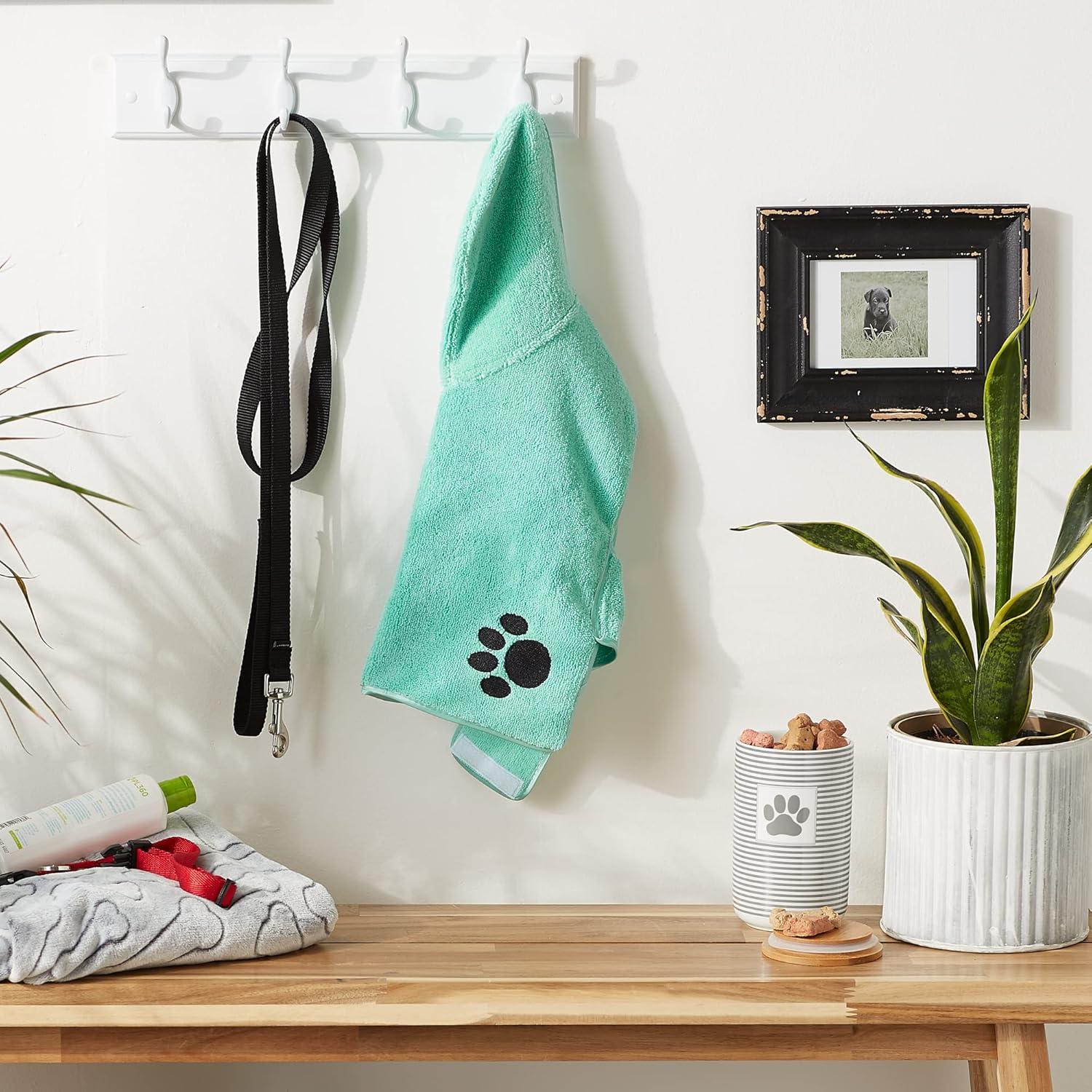 Bata para Mascotas Bone Dry Microfibra Absorbente Pequeña Aqua