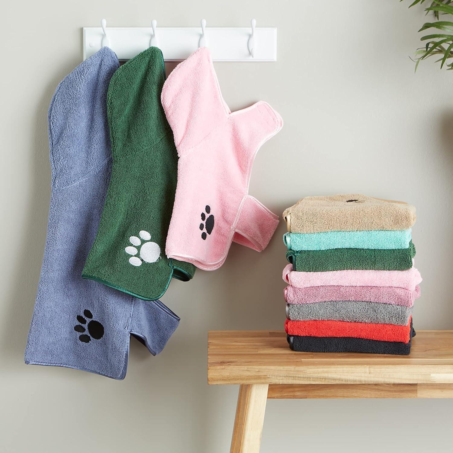 Bata para Mascotas Bone Dry Microfibra Absorbente Pequeña Aqua