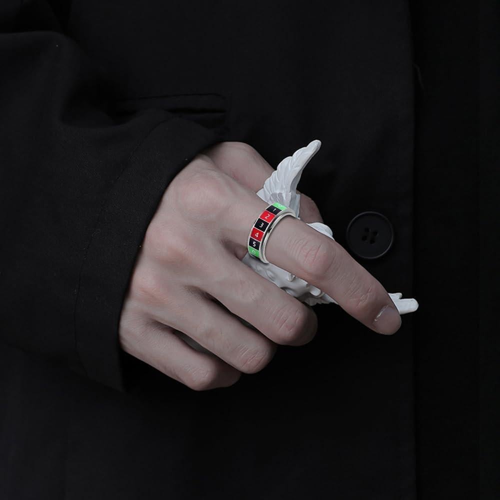 Anillo Giratorio Antiestrés OIDIMS de Acero Inoxidable Talla 11