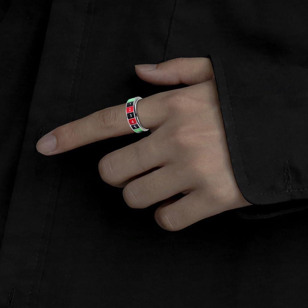 Anillo Giratorio Antiestrés OIDIMS de Acero Inoxidable Talla 11