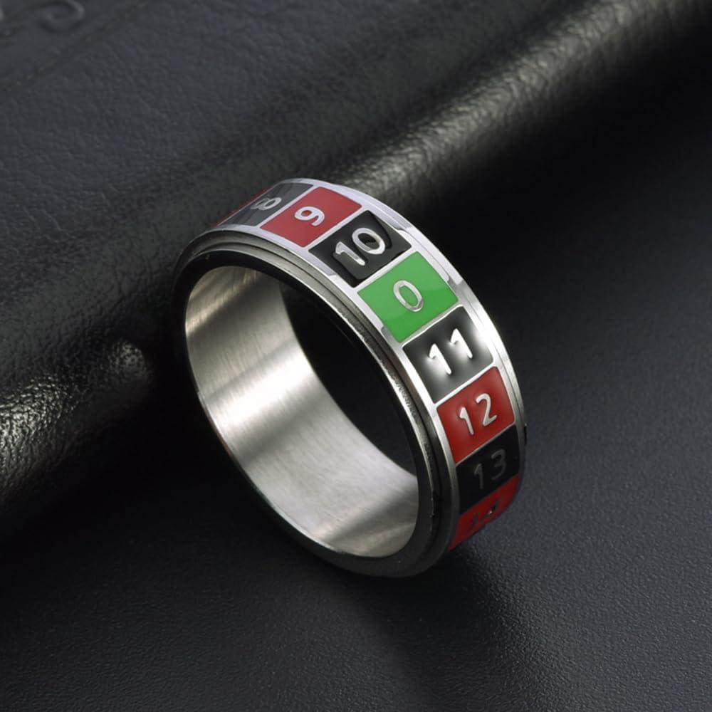 Anillo Giratorio Antiestrés OIDIMS de Acero Inoxidable Talla 11