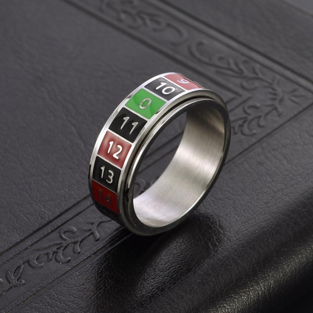 Anillo Giratorio Antiestrés OIDIMS de Acero Inoxidable Talla 11