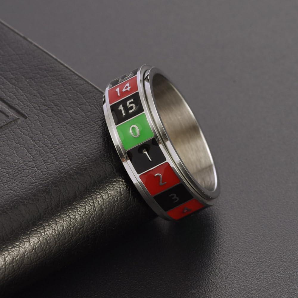 Anillo Giratorio Antiestrés OIDIMS de Acero Inoxidable Talla 11