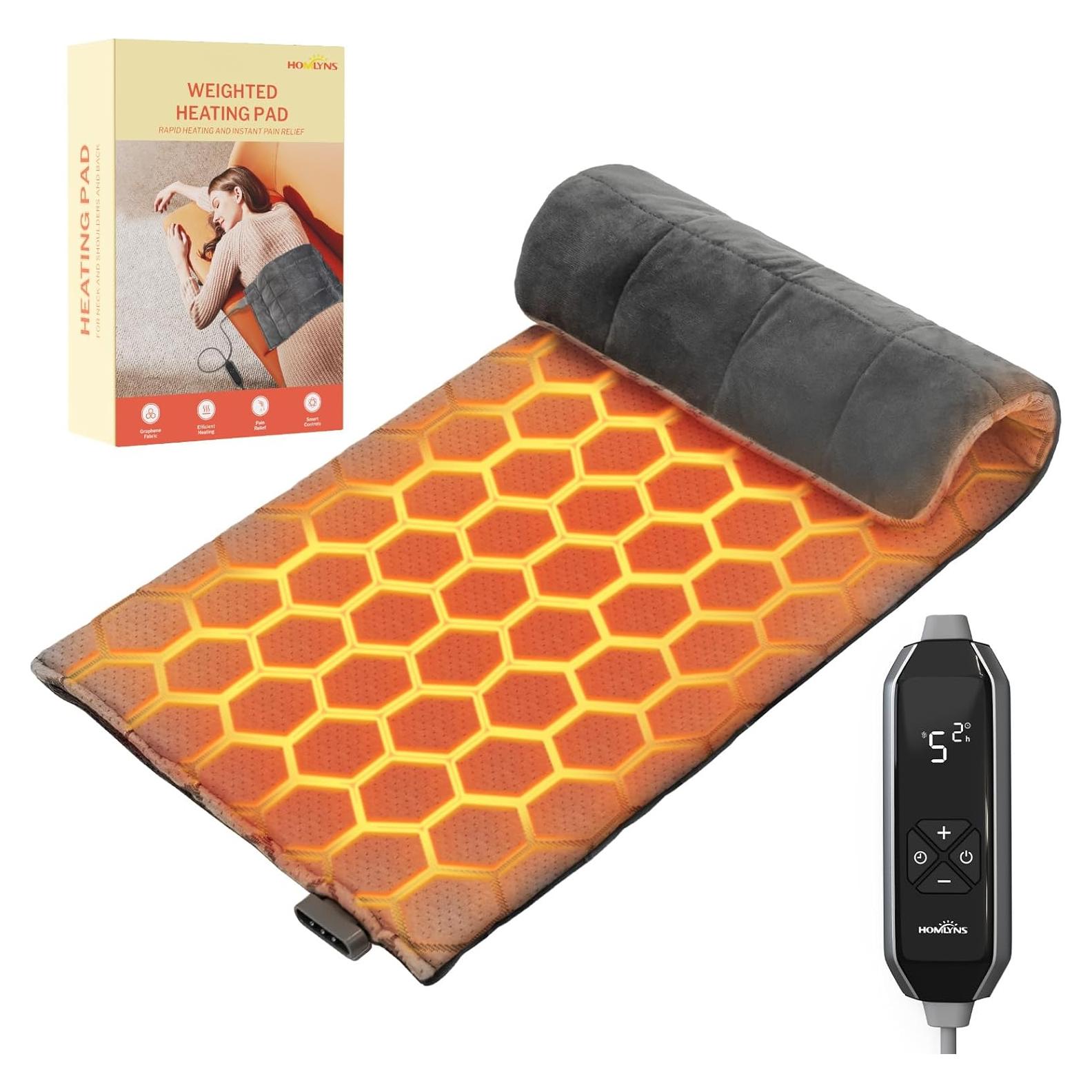 Almohadilla Térmica HOMLYNS RelaxRite 30x60cm 10 Niveles Calor