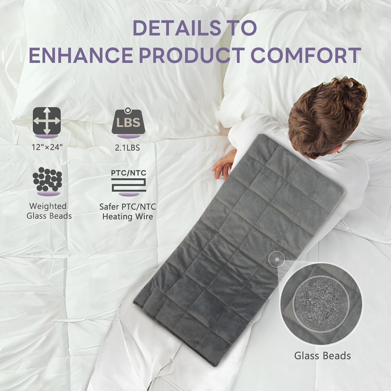 Almohadilla Térmica HOMLYNS RelaxRite 30x60cm 10 Niveles Calor