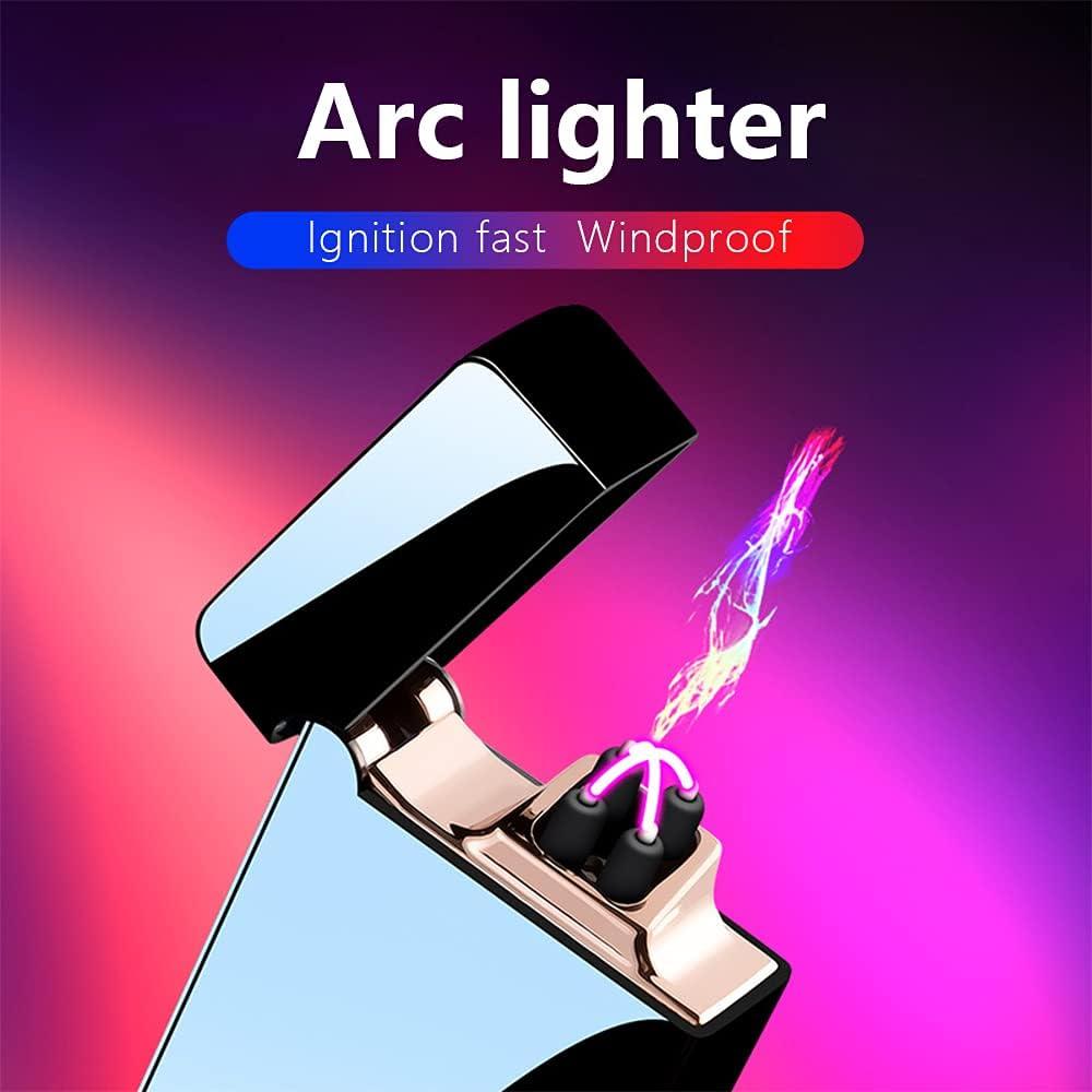 Encendedor Eléctrico Recargable SKRFIRE Doble Arco Azul