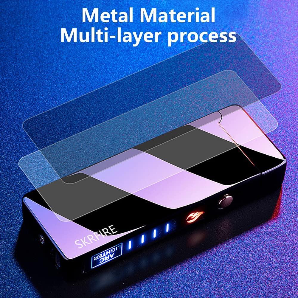 Encendedor Eléctrico Recargable SKRFIRE Doble Arco Azul