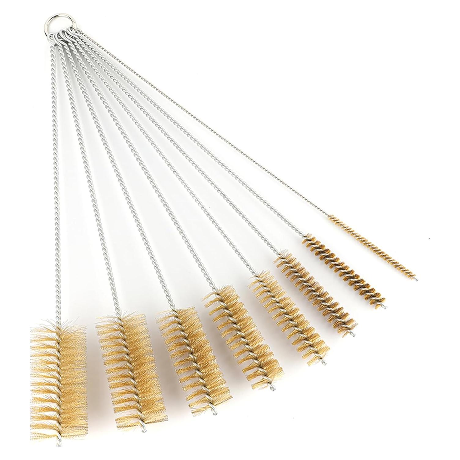 Juego de cepillos de limpieza Ctsyuqoo 8 piezas 40 cm latón