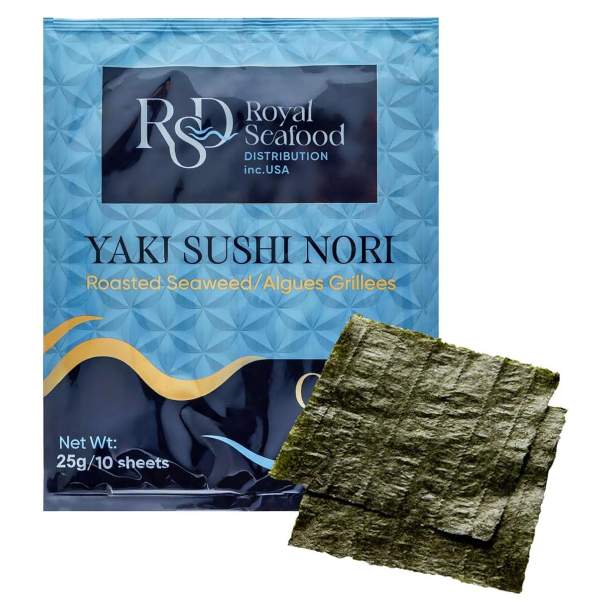 Hojas de Alga Nori Tostadas Premium RSF - 10 Hojas 25g - Orgánico