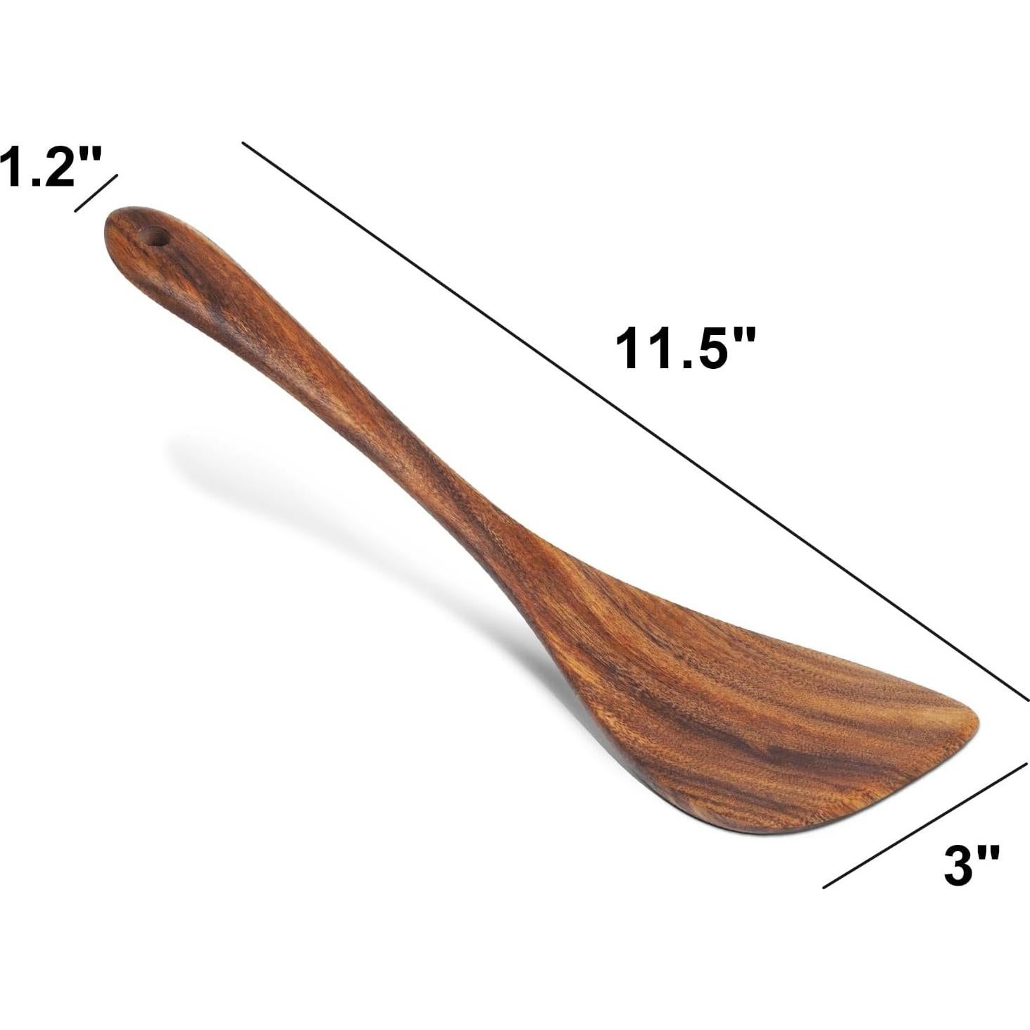 Espátula de Madera de Acacia Jilla-hla 30 cm Antiadherente