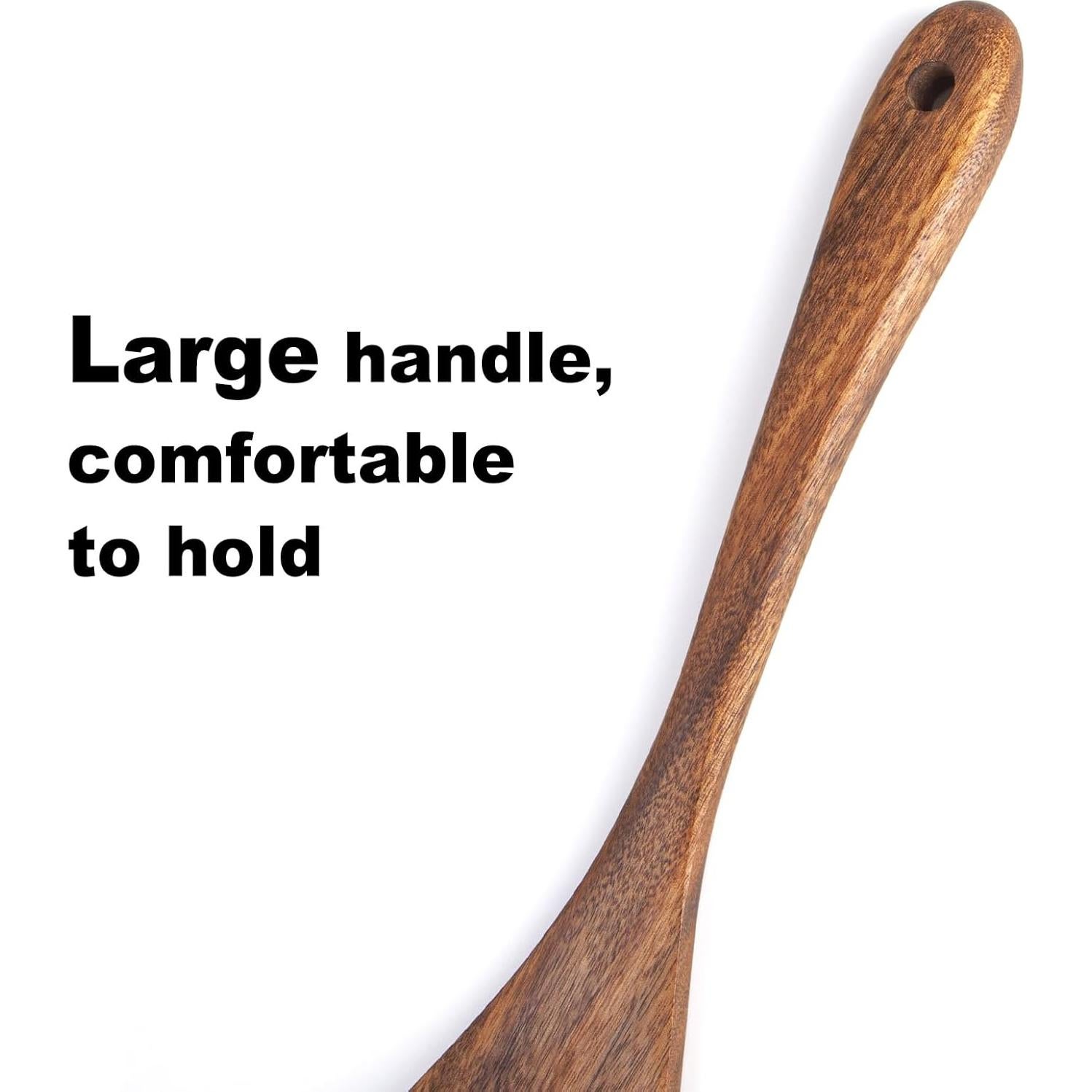 Espátula de Madera de Acacia Jilla-hla 30 cm Antiadherente