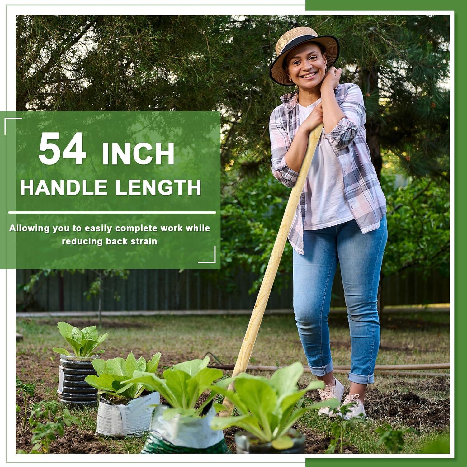 Mangos de Madera Sólida Lasnten para Herramientas de Jardín - 137 cm