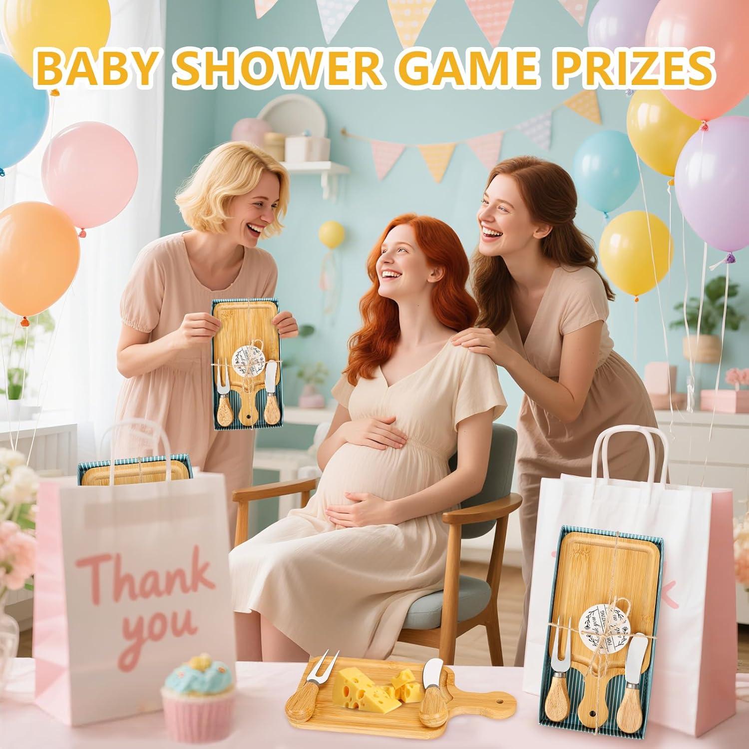 6 Sets de Premios para Baby Shower KBDHYY - Tablas de Queso y Regalo