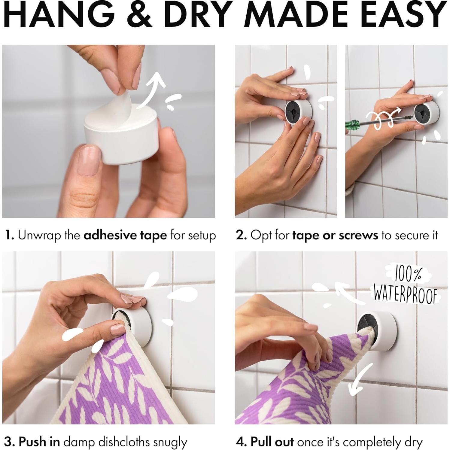 Paquete de 5 Paños de Cocina Biodegradables SUPERSCANDI