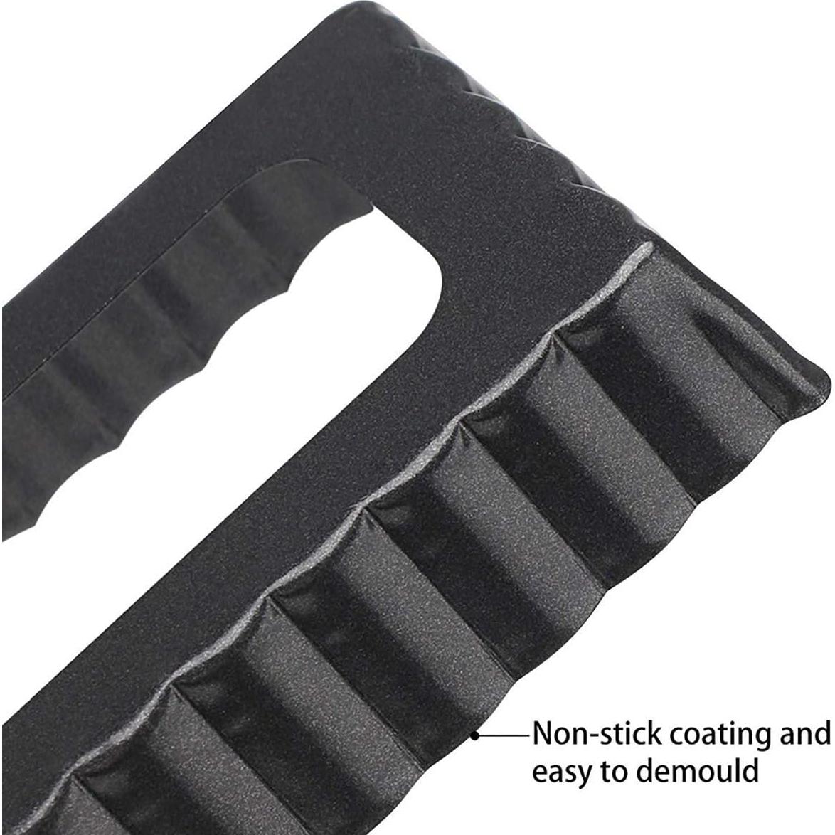 Juego de 6 Moldes Tartas 10 cm Goeielewe Antiadherente